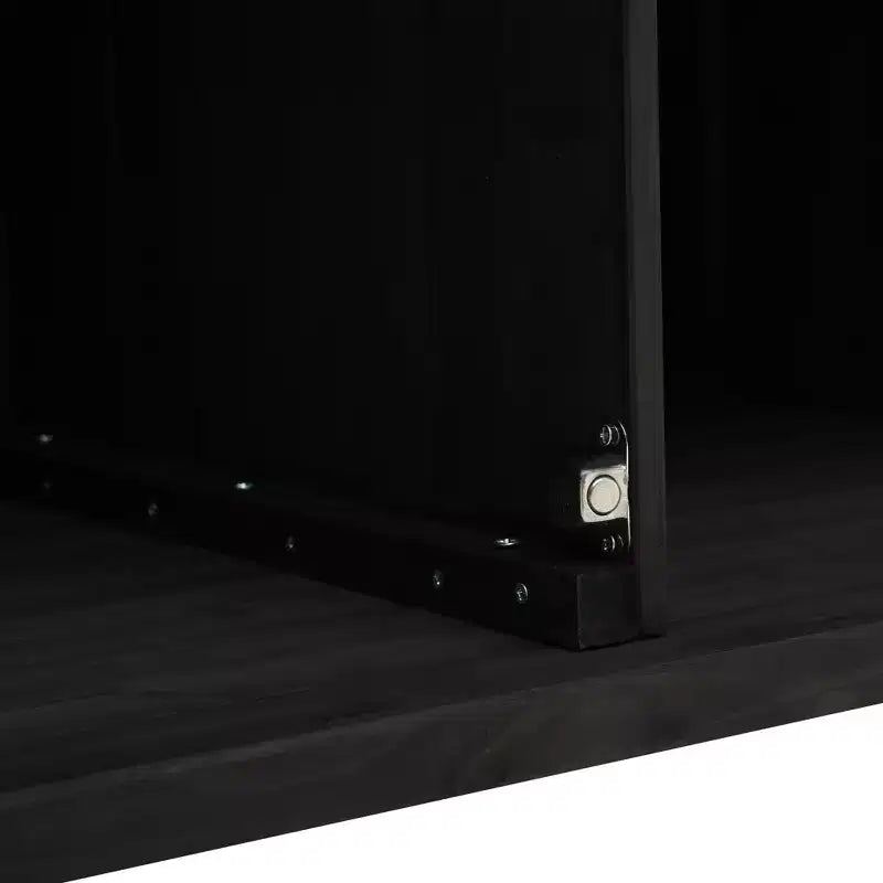 Isola per cucina da esterno in legno di abete con piano pieghevole in acciaio inox e contenitore