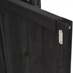 Isola per cucina da esterno in legno di abete con piano pieghevole in acciaio inox e contenitore