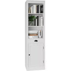 71 Tall Bookcase Bookshelf with Cabinet, 3-Shelf Bookshelf & Storage Cabinet, Sideboard , Modern Book Shelf for Living Room, Office