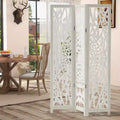 Dovelina 67H Wooden Foldable Room Divider Panels Freestanding Room Privacy Screen