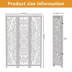 Divisorio pieghevole in legno a 4 ante da 170 cm | Schermo per la privacy a persiana in paulownia