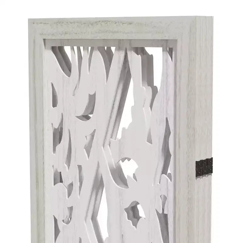 Divisorio pieghevole in legno a 4 ante da 170 cm | Schermo per la privacy a persiana in paulownia