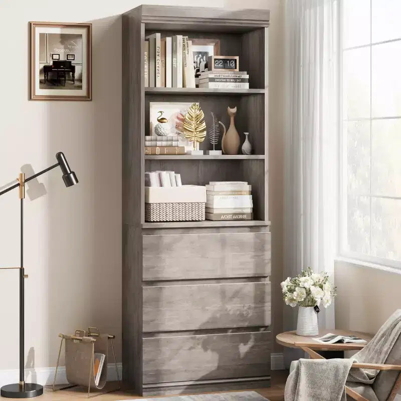 Organizzatore per giocattoli per bambini con cassetto scorrevole | Baule portagiochi moderno in legno | Bianco