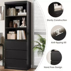 Organizzatore per giocattoli per bambini con cassetto scorrevole | Baule portagiochi moderno in legno | Bianco