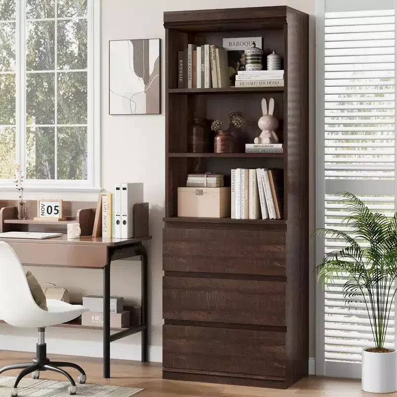 Organizzatore per giocattoli per bambini con cassetto scorrevole | Baule portagiochi moderno in legno | Bianco