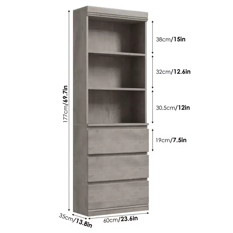 Organizzatore per giocattoli per bambini con cassetto scorrevole | Baule portagiochi moderno in legno | Bianco