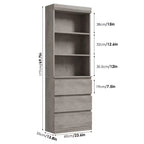 Organizzatore per giocattoli per bambini con cassetto scorrevole | Baule portagiochi moderno in legno | Bianco