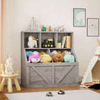 Libreria per bambini, contenitore giocattoli per bambini, mobile portaoggetti per giocattoli con libreria, adatto per sala giochi, camera da letto, cameretta, aula