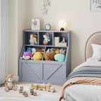 Libreria per bambini, contenitore giocattoli per bambini, mobile portaoggetti per giocattoli con libreria, adatto per sala giochi, camera da letto, cameretta, aula
