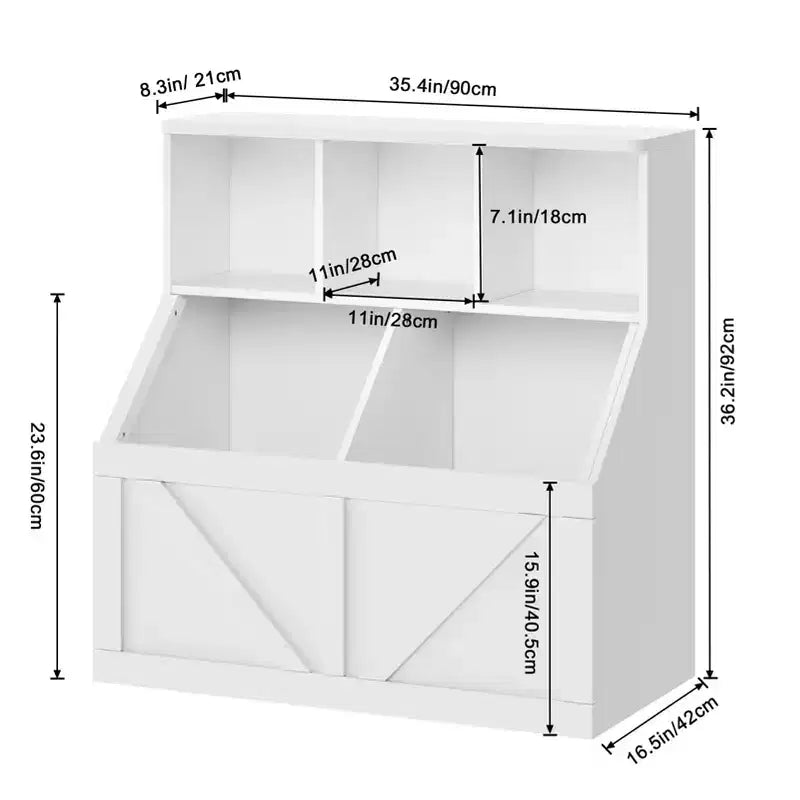 Libreria per bambini, contenitore giocattoli per bambini, mobile portaoggetti per giocattoli con libreria, adatto per sala giochi, camera da letto, cameretta, aula