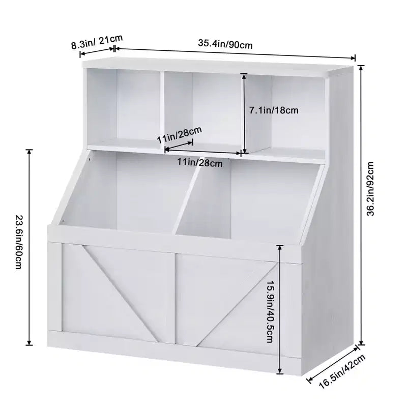 Libreria per bambini, contenitore giocattoli per bambini, mobile portaoggetti per giocattoli con libreria, adatto per sala giochi, camera da letto, cameretta, aula
