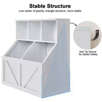 Libreria per bambini, contenitore giocattoli per bambini, mobile portaoggetti per giocattoli con libreria, adatto per sala giochi, camera da letto, cameretta, aula
