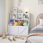 Libreria per bambini, contenitore giocattoli per bambini, mobile portaoggetti per giocattoli con libreria, adatto per sala giochi, camera da letto, cameretta, aula