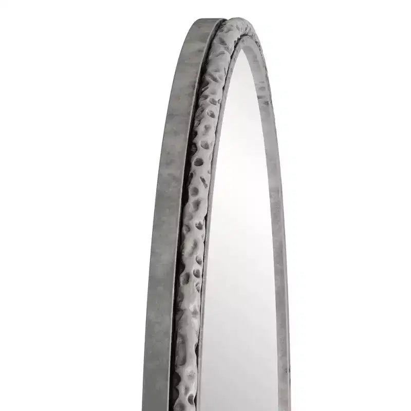 Specchio ad arco vintage 36X24IN con cornice in metallo, specchio da bagno effetto invecchiato, specchio da parete per bagno, ingresso, camera da letto