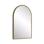 Specchio ad arco vintage 36X24IN con cornice in metallo, specchio da bagno effetto invecchiato, specchio da parete per bagno, ingresso, camera da letto