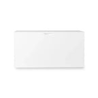Organizzatore porta giocattoli per bambini con cassetto scorrevole, Baule giocattoli in legno moderno con ruote, Grande contenitore estraibile - Bianco