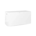 Organizzatore porta giocattoli per bambini con cassetto scorrevole, Baule giocattoli in legno moderno con ruote, Grande contenitore estraibile - Bianco