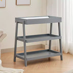Portable Baby Changing Table with Changing Pad, 2-Tier Storage Shelves, Diaper Changing Station for Infants and Babies, Compact and Convenient Design