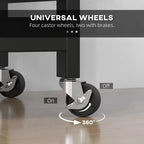 Carrello da Cucina Moderno con Isola e Piano in Legno | 3 Cassetti e 3 Ripiani