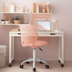 Sedia da ufficio ergonomica con schienale in PP e base in metallo | Altezza regolabile | Blu