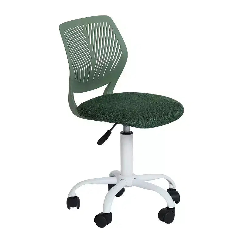 Sedia da ufficio ergonomica con schienale in PP e base in metallo | Altezza regolabile | Blu
