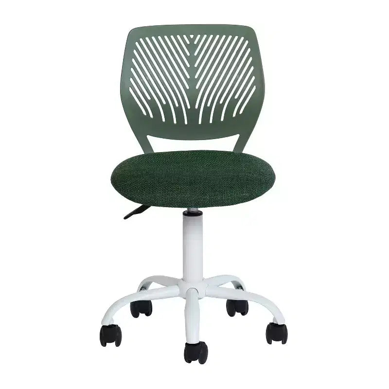 Sedia da ufficio ergonomica con schienale in PP e base in metallo | Altezza regolabile | Blu