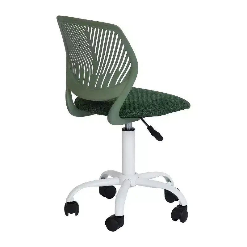 Sedia da ufficio ergonomica con schienale in PP e base in metallo | Altezza regolabile | Blu