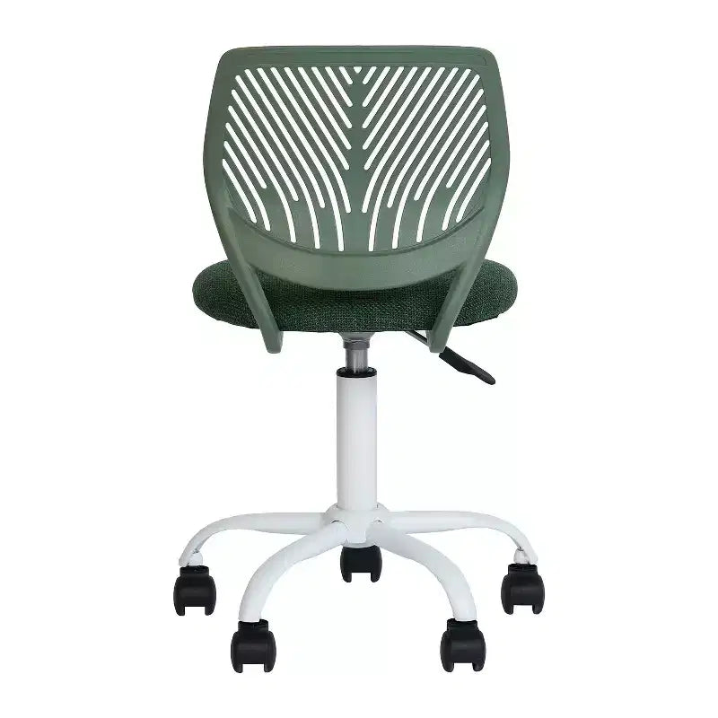 Sedia da ufficio ergonomica con schienale in PP e base in metallo | Altezza regolabile | Blu