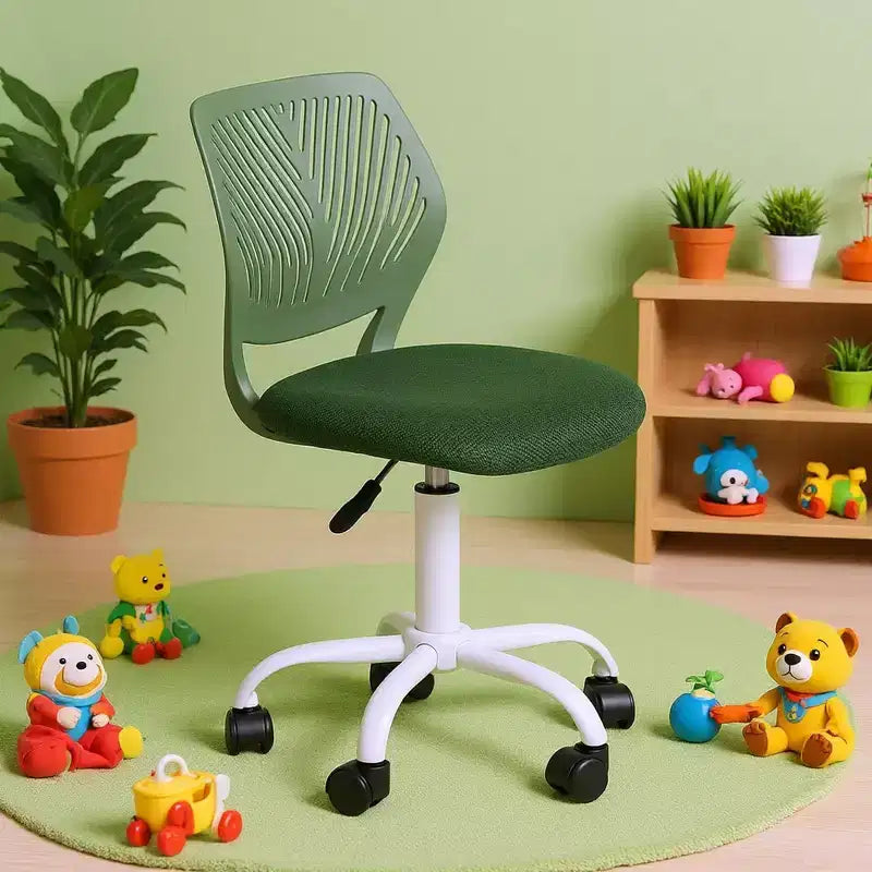 Sedia da ufficio ergonomica con schienale in PP e base in metallo | Altezza regolabile | Blu