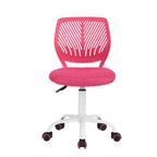 Sedia da ufficio ergonomica con schienale in PP e base in metallo | Altezza regolabile | Blu