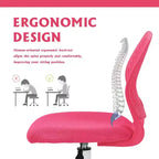 Sedia da ufficio ergonomica con schienale in PP e base in metallo | Altezza regolabile | Blu