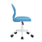 Sedia da ufficio ergonomica con schienale in PP e base in metallo | Altezza regolabile | Blu