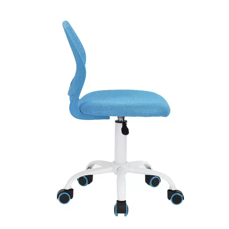 Sedia da ufficio ergonomica con schienale in PP e base in metallo | Altezza regolabile | Blu