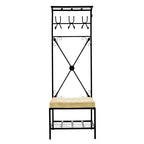 Dovanti Freestanding Entryway Hall Tree Bench with Storage - SEI