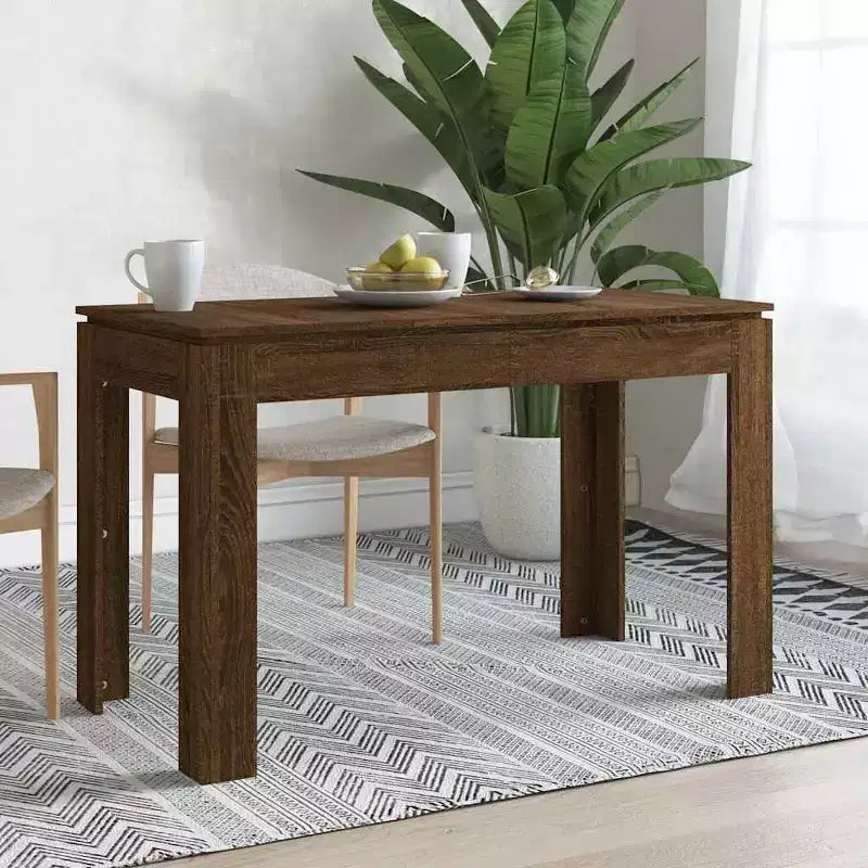 Tavolo da Pranzo Moderno Minimalista in Rovere per 4 | Legno Ingegnerizzato, Base a C