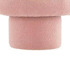 Poltrona Girevole Girevole a Botte a 360 Gradi con Rivestimento in Pile Teddy