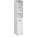Mobile bagno autoportante alto 162 cm | Scaffale a 3 ripiani, cassetto e armadietto