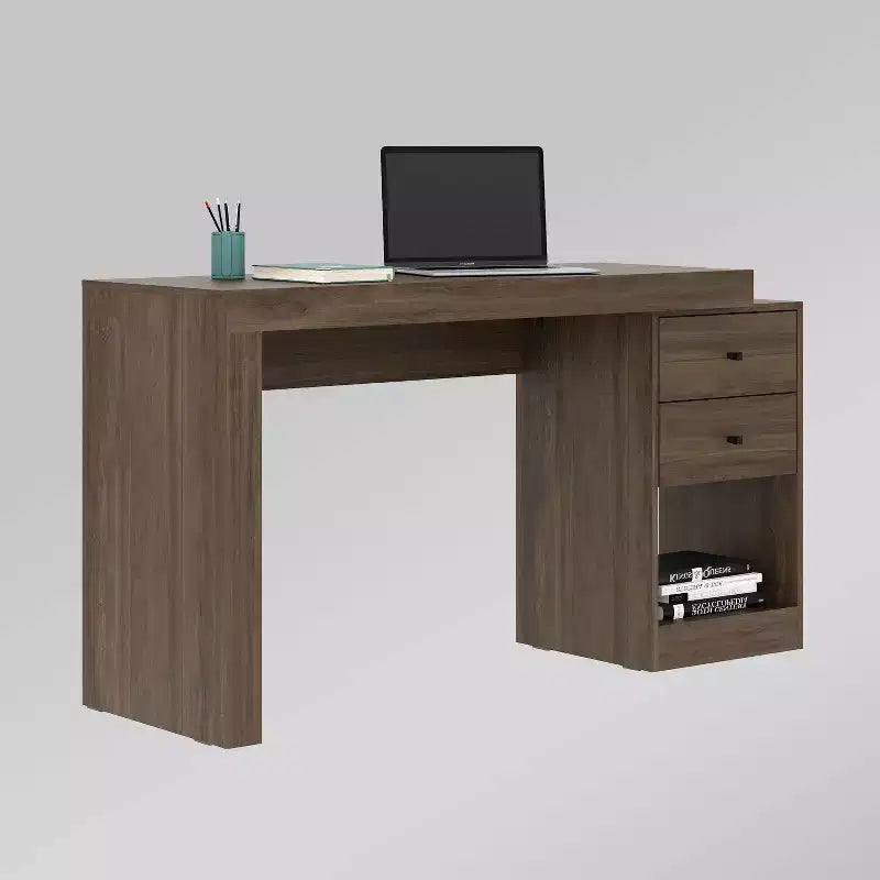 Scrivania espandibile da ufficio con cassettiera portadocumenti | MDF larghezza 119 cm