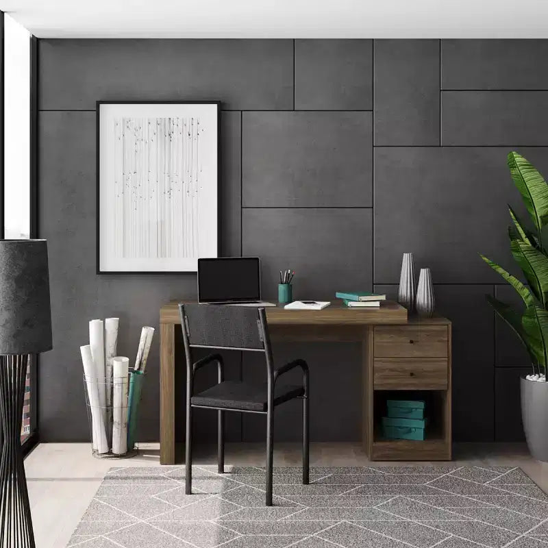 Scrivania espandibile da ufficio con cassettiera portadocumenti | MDF larghezza 119 cm