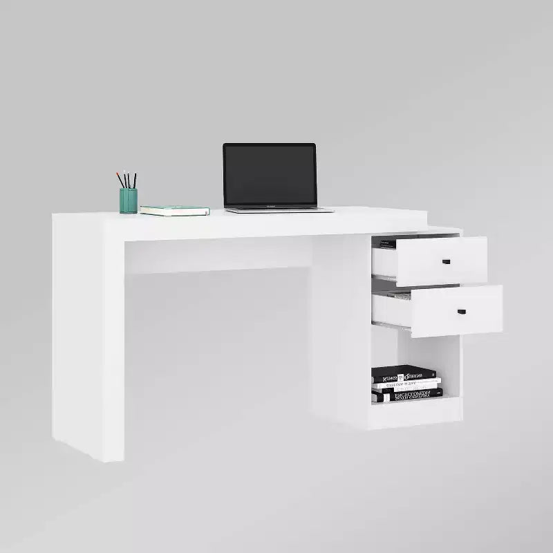 Scrivania espandibile da ufficio con cassettiera portadocumenti | MDF larghezza 119 cm