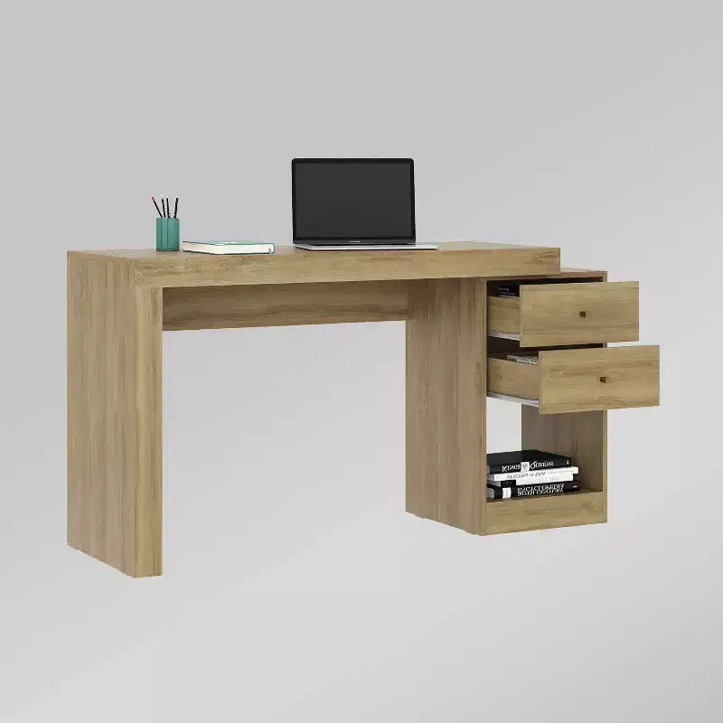 Scrivania espandibile da ufficio con cassettiera portadocumenti | MDF larghezza 119 cm